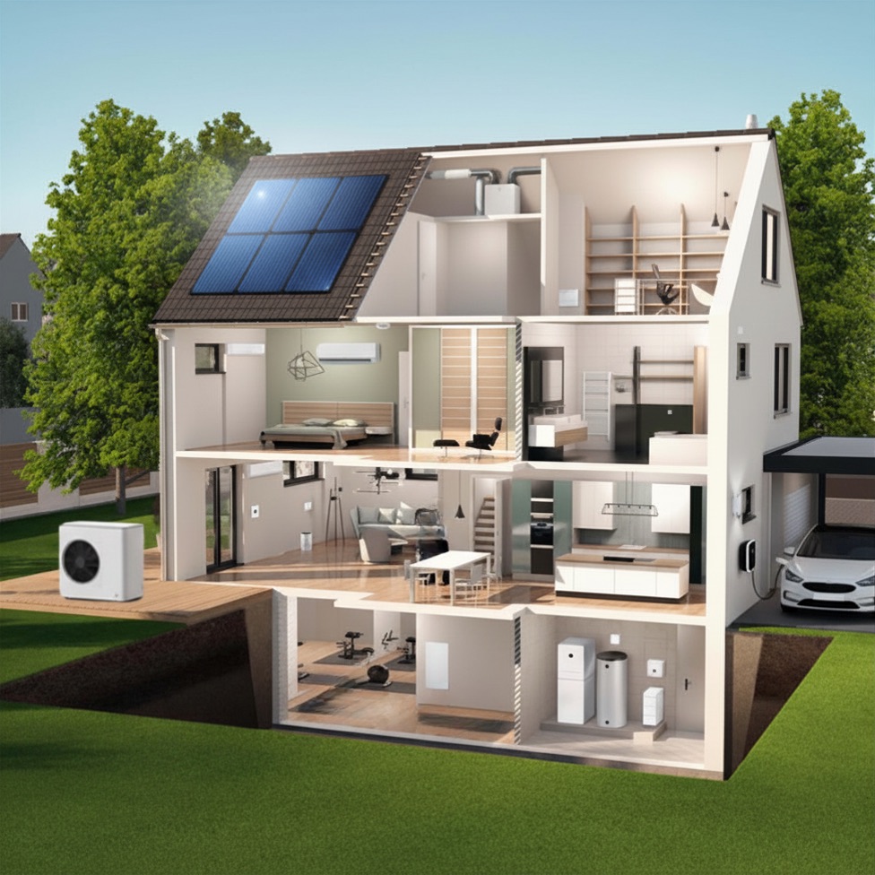 Energiemanagement – Wärmepumpe, PV, Speicher, Wallbox im Einfamilienhaus